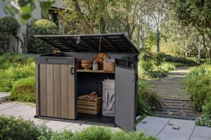 Keter Szopa ogrodowa Deco Horizontal Shed odcień orzecha włoskiego (7290112638823) 2
