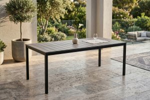 Keter Stół ogrodowy Deco Porto Nova 200 dąb/czarny (8711245163062) 2