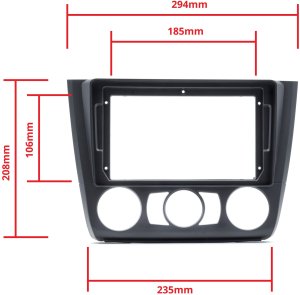 Radio samochodowe Einparts Automotive EINPARTS Ramka do radia BMW Serii 1 E81 E82 E87 E88 2007-2011 zatrzaski 2