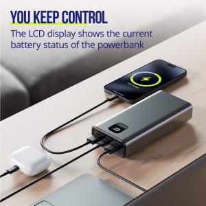 Allity Power bank APB-100 PD QC 22,5W 20000 mAh szary 3