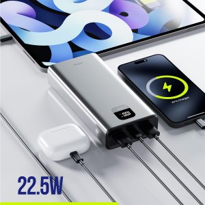 Allity Power bank APB-100 PD QC 22,5W 20000 mAh szary 6