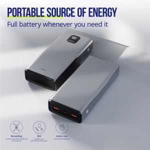 Allity Power bank APB-100 PD QC 22,5W 20000 mAh szary 9