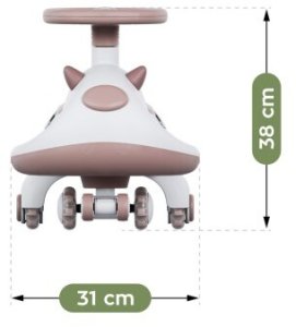 Ecotoys Jeździk dla dzieci grawitacyjny Focus 45 Grey (TN-FOCUS 45 GREY) 4