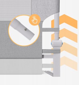 Aptel Barierka ochronna na łóżko Cover 30 White-Grey 200 cm (TN-COVER 30 WHITE-GREY) 4