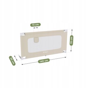 Aptel Barierka ochronna do łóżka Cover 44 Beige 140 cm (TN-COVER 44 BEIGE) 6