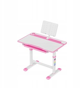 MarkAdler Biurko dziecięce regulowane Study 3.0 Pink 66 cm (MA-STUDY 3.0 PINK) 2
