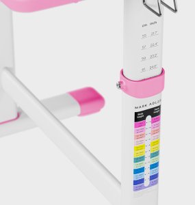 MarkAdler Biurko dziecięce regulowane Study 3.0 Pink 66 cm (MA-STUDY 3.0 PINK) 5