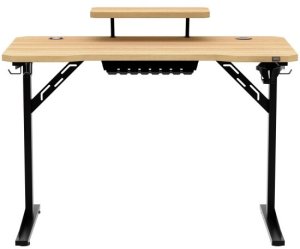 Biurko Costway Komputerowe z półką Leader 5.1 Oak 115 cm (MA-LEADER 5.1 OAK) 12