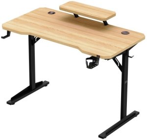 Biurko Costway Komputerowe z półką Leader 5.1 Oak 115 cm (MA-LEADER 5.1 OAK) 20