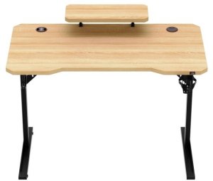 Biurko Costway Komputerowe z półką Leader 5.1 Oak 115 cm (MA-LEADER 5.1 OAK) 7