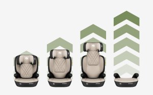 Fotelik samochodowy Ecotoys Dla dzieci 2w1 100 -150 cm Joy 45 Beige I-Size (TN-JOY 45 BEIGE) 3