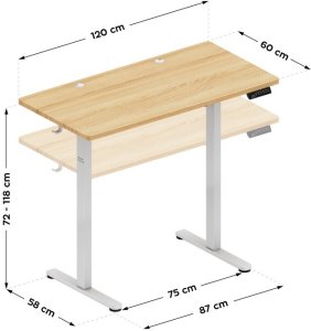 Biurko Mark Adler Elektryczne Leader 6.9 Craft 120 cm (MA-LEADER 6.9 CRAFT) 13
