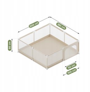 King Kids Kojec dziecięcy Cozy 28 Beige - 200 cm (TN-COZY 28 BEIGE) 4