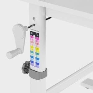 MarkAdler Biurko dziecięce regulowane Study 5.0 Grey 90 cm (MA-STUDY 5.0 GREY) 4