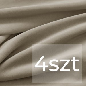 Aptel Pokrowiec na krzesło SENTO 48x48 beżowy welur komplet 4 szt Restilo 13
