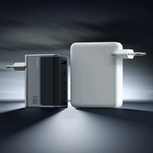 Ładowarka Cuktech Sieciowa 140 W GaN 3x USB-C + USB-A z kablem USB-C - szara (AD1404UEU) 3