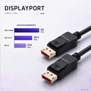 Qoltec Kabel DisplayPort M/M v2.1 | 40G | 2m (52732) 4