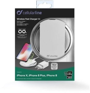 Ładowarka Cellularline Uniwersalna bezprzewodowa podkładka 7,5W z zasilaczem (WIRELESSPADIPHW) 5