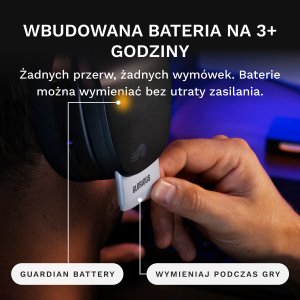 Słuchawki Glorious GHS Wireless InfinitePlay Czarne (GLO-A-5-PC-BLK) 5
