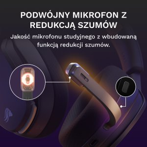Słuchawki Glorious GHS Wireless InfinitePlay Czarne (GLO-A-5-PC-BLK) 7