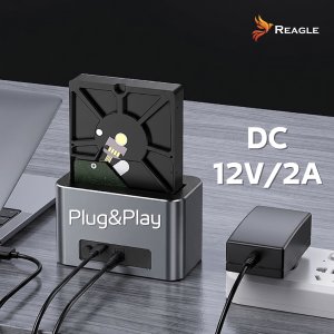 Stacja dokująca Reagle Dysków HDD SSD 2,5" 3,5" SATA USB 3.0 5Gbps obudowa dysku 7