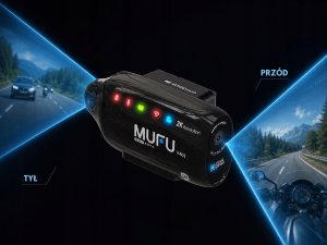 Wideorejestrator MUFU Motocyklowy V40S (2k) przód + tył (8h) + akcesoria (4711148726139) 7