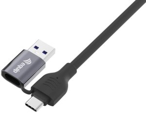 Adapter USB Equip GigaBit USB-C+A->RJ45 St/St 5.00m czarny (133104) 2