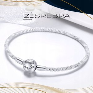 Ivybands Bransoletka modułowa srebro 925 do charms love charms srebrna pr 925 2