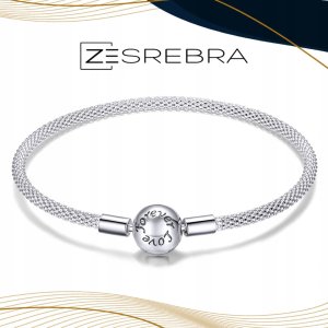 Ivybands Bransoletka modułowa srebro 925 do charms love charms srebrna pr 925 4