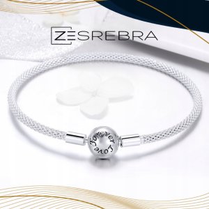 Ivybands Bransoletka modułowa srebro 925 do charms love charms srebrna pr 925 6