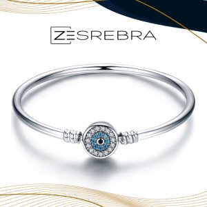Ivybands Bransoletka modułowa do CHARMS beads srebro 925 kolorowe cyrkonie kryształ 2