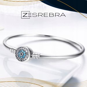 Ivybands Bransoletka modułowa do CHARMS beads srebro 925 kolorowe cyrkonie kryształ 3