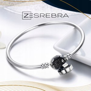 Ivybands Bransoletka modułowa do CHARMS beads srebro 925 kolorowe cyrkonie kryształ 4