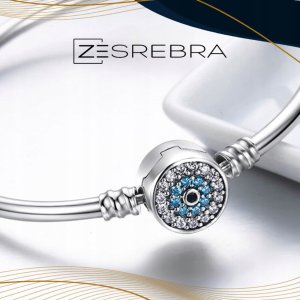 Ivybands Bransoletka modułowa do CHARMS beads srebro 925 kolorowe cyrkonie kryształ 5