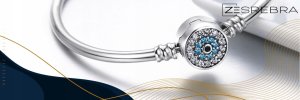 Ivybands Bransoletka modułowa do CHARMS beads srebro 925 kolorowe cyrkonie kryształ 6