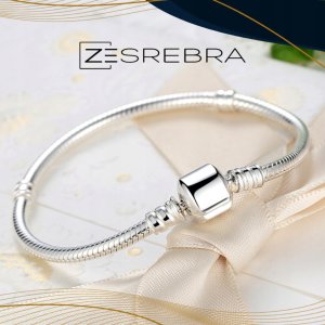 Ivybands Bransoletka modułowa do charms beads srebro pr 925 5mm srebrna 2