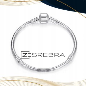 Ivybands Bransoletka modułowa do charms beads srebro pr 925 5mm srebrna 3