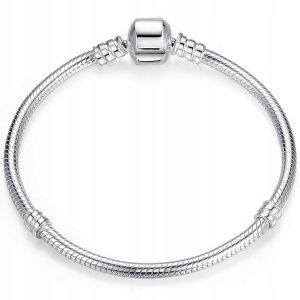 Ivybands Bransoletka modułowa do charms beads srebro pr 925 5mm srebrna 8