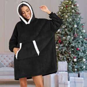 Colour Pleasure Bluza koc oversize ciepła gruba XXL kocobluza szlafrok duża gramatura 810g 12