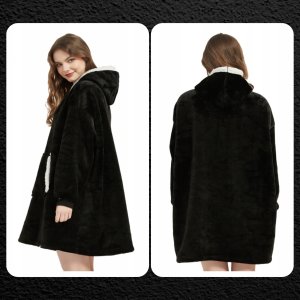 Colour Pleasure Bluza koc oversize ciepła gruba XXL kocobluza szlafrok duża gramatura 810g 9