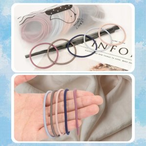 WTM GUMKI DO WŁOSÓW CIENKIE 100 SZT GUMKA 6 KOLORÓW 5
