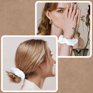 WTM GUMKI DO WŁOSÓW MINI SCRUNCHIES 6 SZT GUMKA ZESTAW FROTKI KUCYKI gumeczki 12