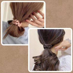 WTM GUMKI DO WŁOSÓW MINI SCRUNCHIES 6 SZT GUMKA ZESTAW FROTKI KUCYKI gumeczki 10