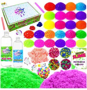 WTM Slime zestaw epic do robienia glutów slajm glutki duży XXL największy 13