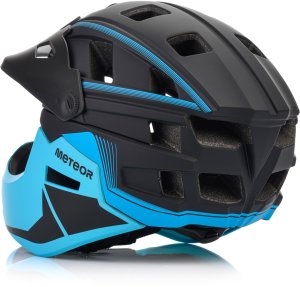 Meteor Kask rowerowy full-face Hydra L 58-61 cm czarny/niebieski (17899) 7