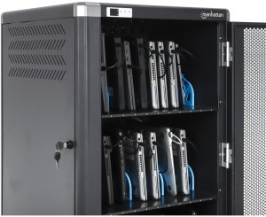 Manhattan Szafa Stacja Wózek do ładowania 30 laptopów 16" 30 gniazd AC 230V (181198) 11