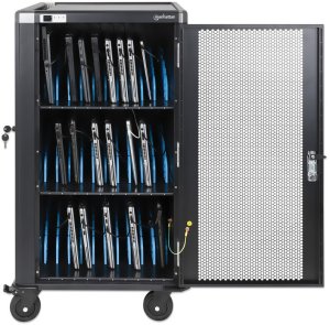 Manhattan Szafa Stacja Wózek do ładowania 30 laptopów 16" 30 gniazd AC 230V (181198) 3