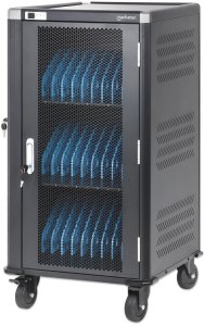 Manhattan Szafa Stacja Wózek do ładowania 30 laptopów 16" 30 gniazd AC 230V (181198) 5