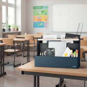 Leitz Fabric Portable Desk Organiser with Handle, Fabric, Dark Grey, 8 kg, 380 mm, 190 mm, 260 mm (61970089) 8