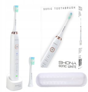 Szczoteczka Shona Soniczna (wibracje, efektywne czyszczenie) 6 końcówek (5902729075664) 13